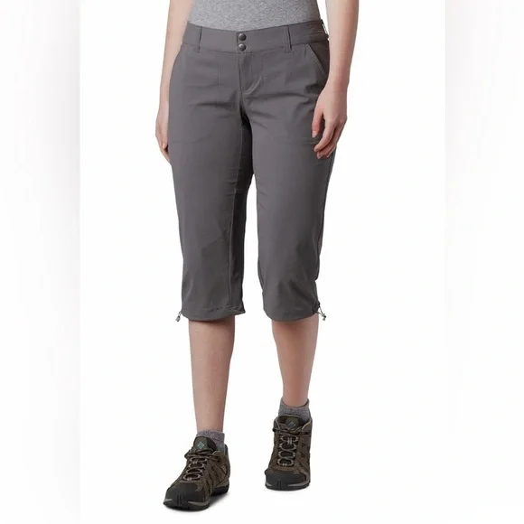Columbia Omni-Shield Women's Saturday Trail Hiking Knee Pants Gray Size 6 - Picture 10 of 10